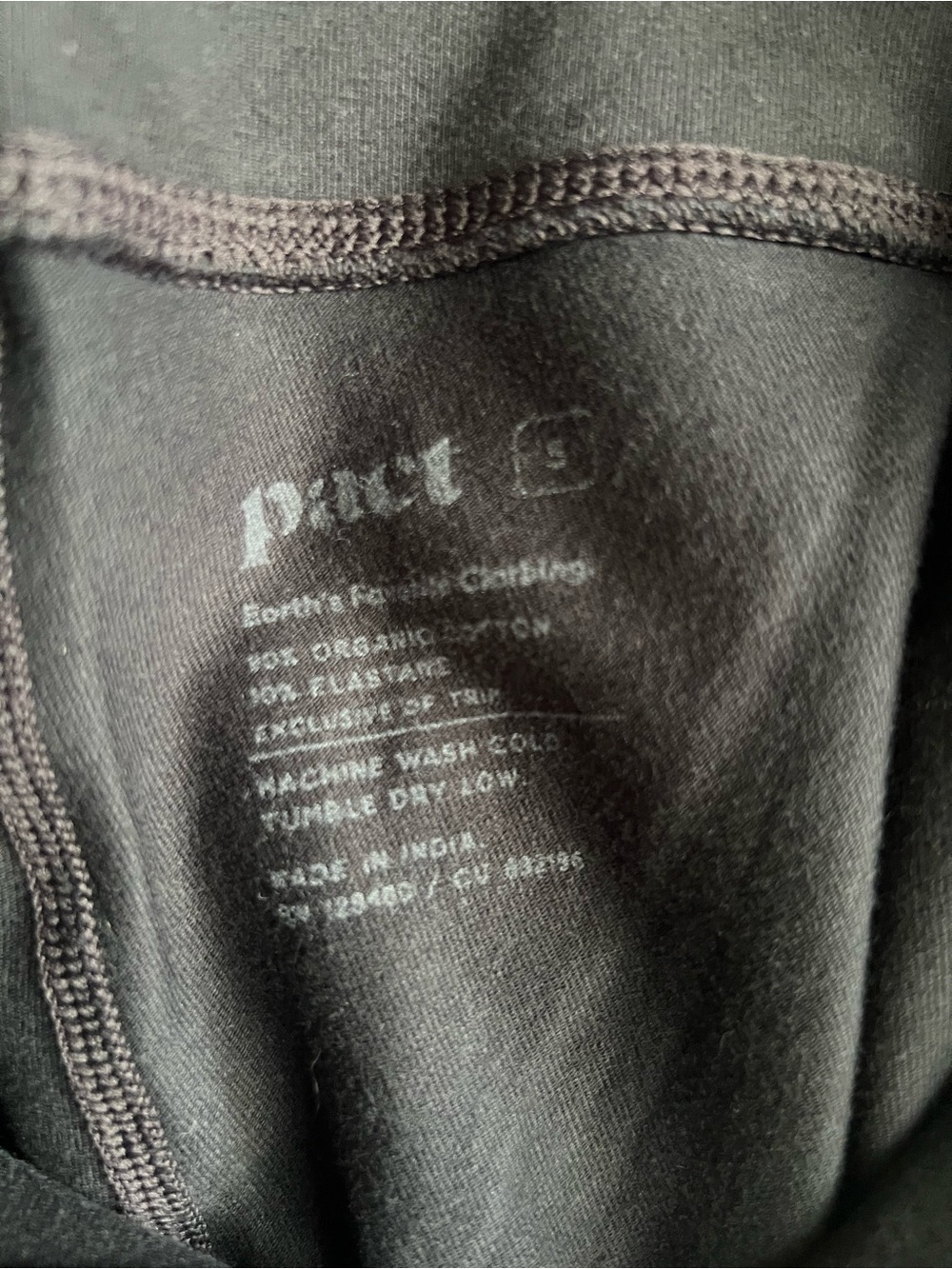 โผ๏ธEUC: Pact Organic Black Bootcut Leggings - S - Picture 6 of 6
